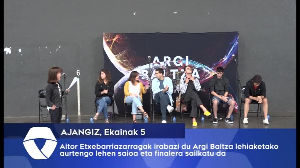 Aitor Etxebarriazarragak irabazi du argi Baltza lehiaketako aurtengo lehen saioa eta finalera sailkatu da
