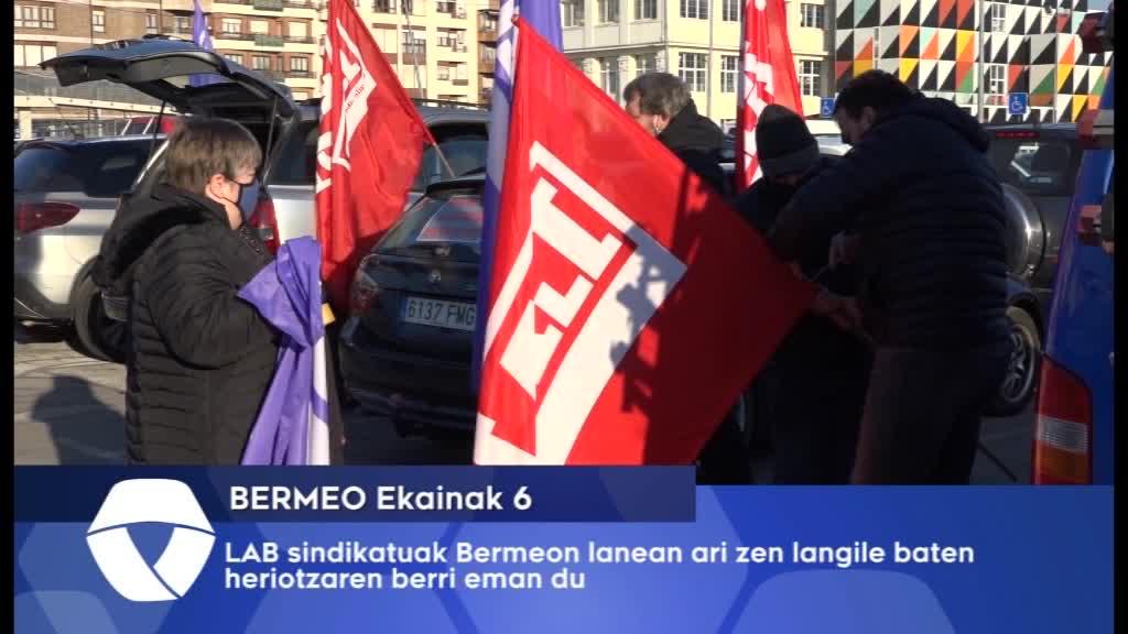 LAB sindikatuak Bermeon lanean ari zen langile baten heriotzaren berri eman du