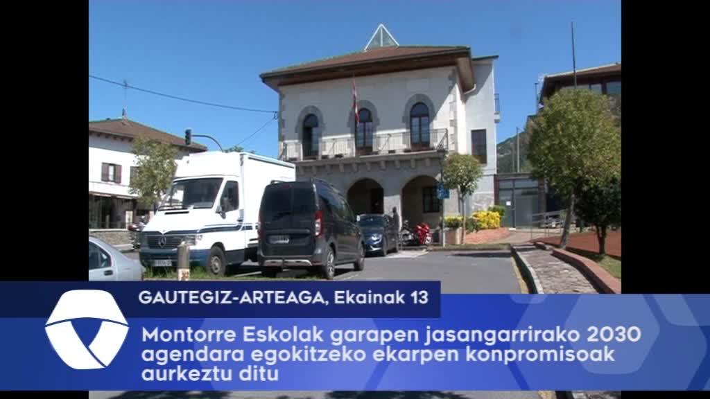Montorre Eskolak garapen jasangarrirako 2030 agendara egokitzeko ekarpen konpromisoak aurkeztu ditu