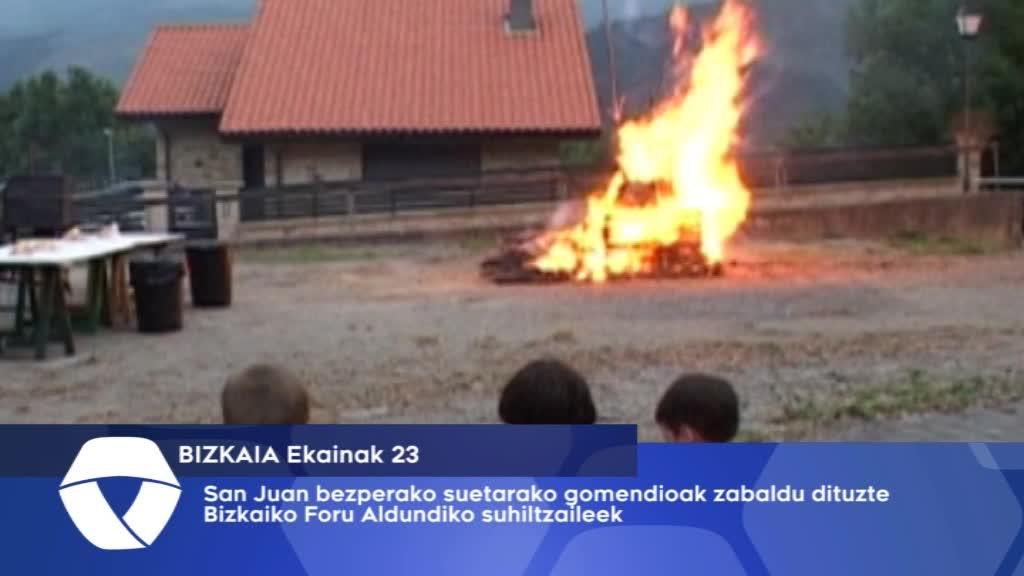 San Juan bezperako suteetarako gomendioak eman dituzte suhiltzaileek