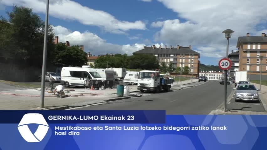 Hasi dira Mestikabaso eta Santa Luzia bidegorriz lotzeko lanak