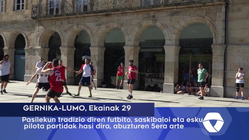 Pasilekun tradizio diren futbito, saskibaloi eta esku pilota partidak hasi dira, abuztuaren 5era arte
