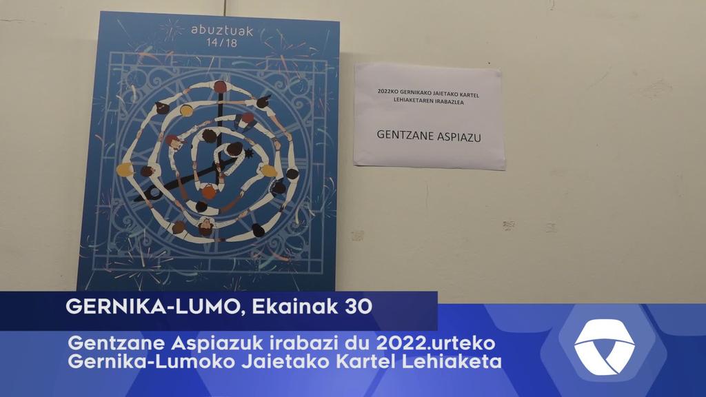 Gentzane Aspiazuk irabazi du 2022.urteko Gernika-Lumoko Kartel lehiaketa