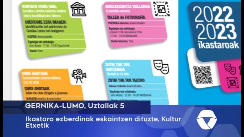 Eskaintza ezberdinak plazaratu ditu Kultur Etxeak, ikastaro gisa