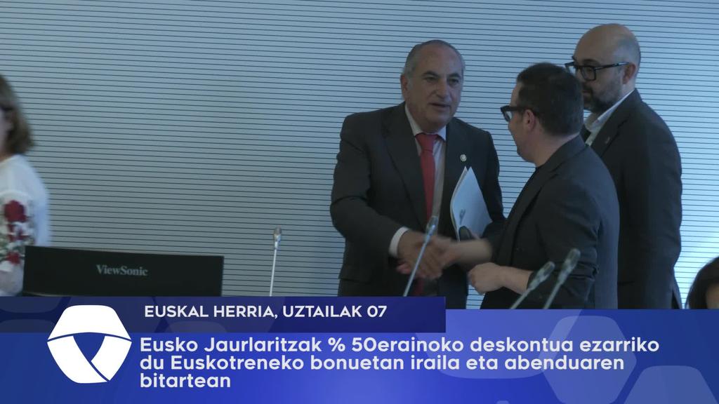 Eusko Jaurlaritzak ehuneko 50 eko deskontua ezarriko du Euskotreneko bonuetan, iraila eta abenduaren bitartean