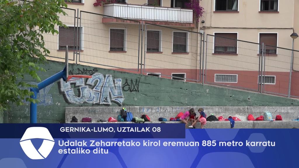 Udalak Zeharretako kirol-eremuan 885 metro karratu estaliko ditu