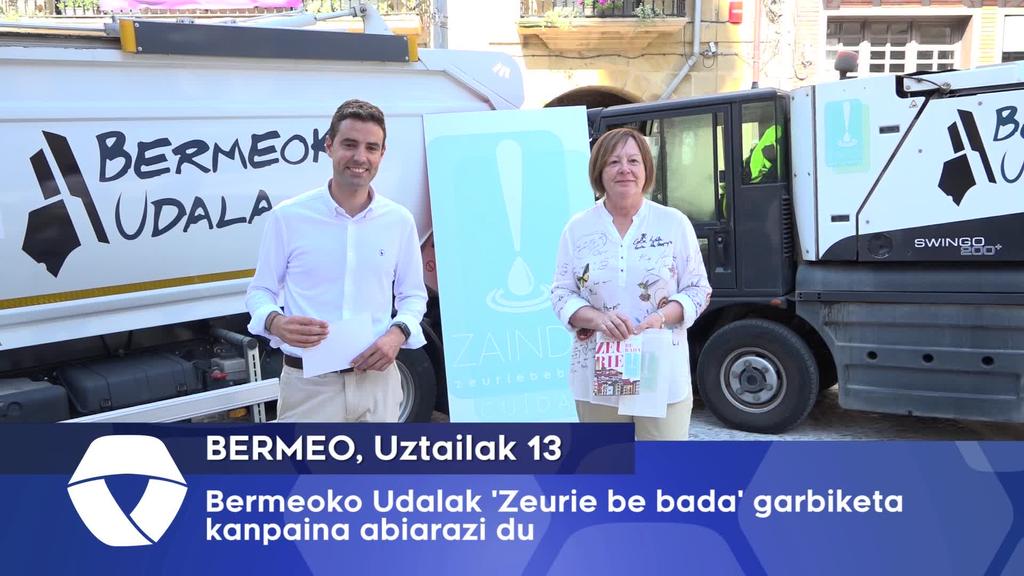 Bermeoko Udalak Zeurie be bada garbiketa kanpaina abiarazi du