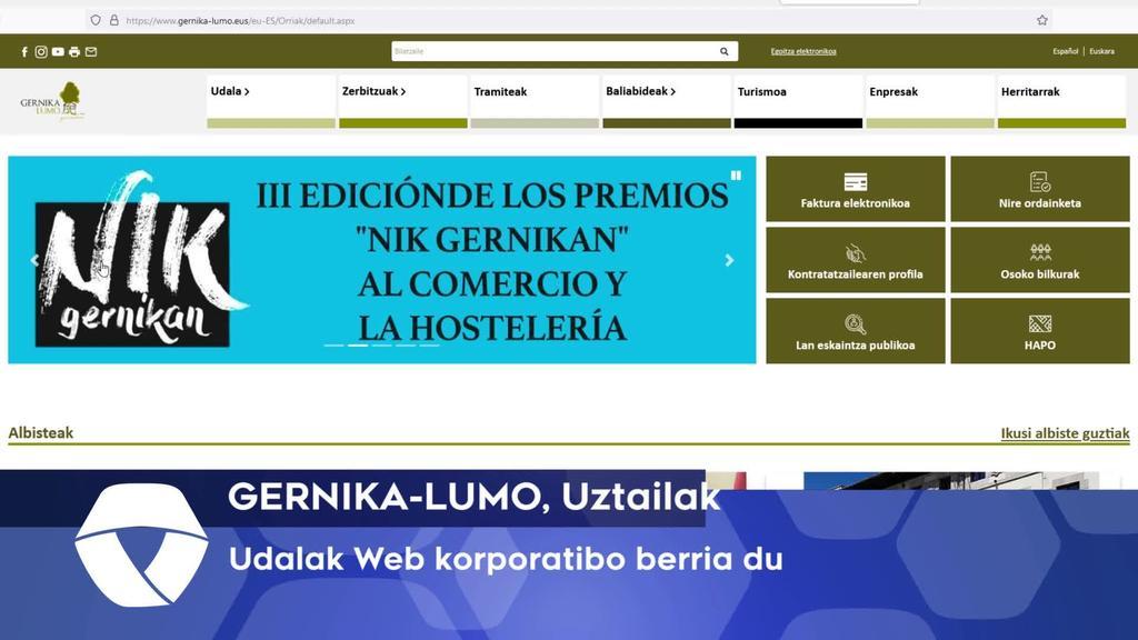 Udalak web korporatibo berria estreinatu du