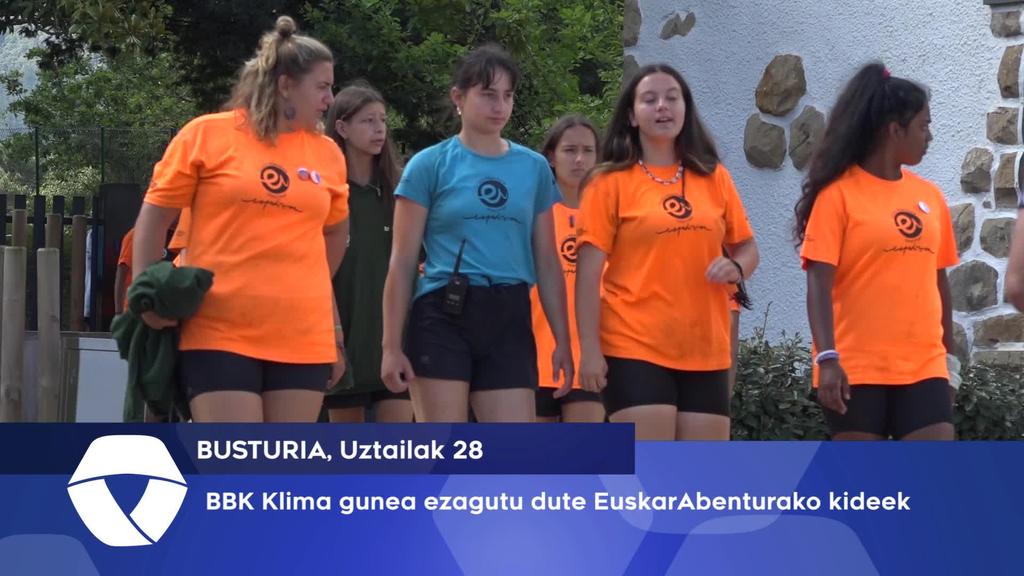 BBK Klima gunea ezagutu dute EuskarAbenturako partaideek