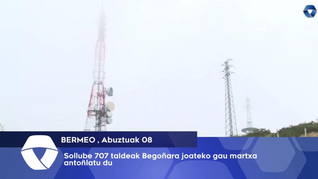 Sollube 707 taldeak Begoñara joateko gau martxa antolatu du