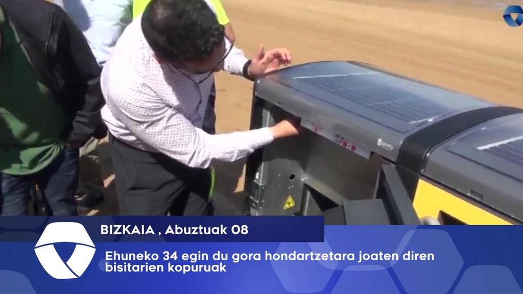 Ehuneko 34 egin du gora hondartzetara doazen bidaiarien kopuruak