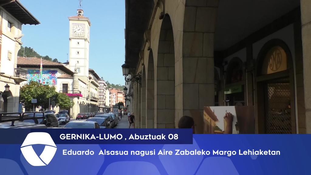 Eduardo Alsasua nagusi aire zabaleko margo lehiaketan
