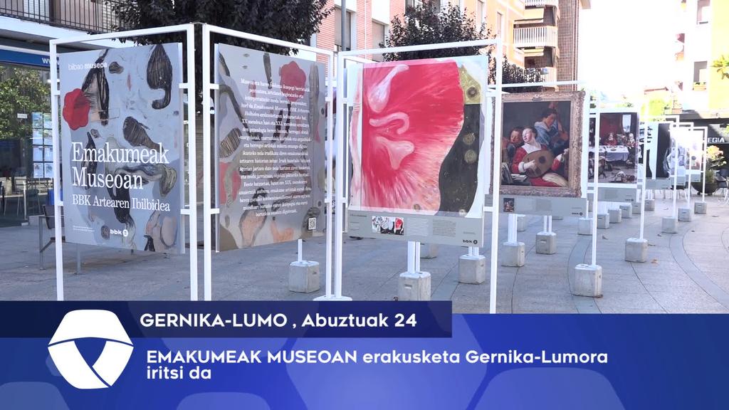 Emakumeak Museoan erakusketa ikusgai dago Domingo Alegria plazan