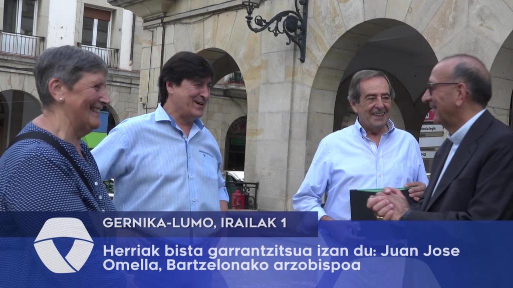 Hiriak bisita espeziala izan du: Juan José Omella, Bartzelonako arzobispoa