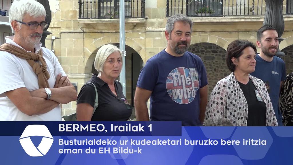 Busturialdeko ur kudeaketari buruzko bere iritzia eman du EH Bildu-k