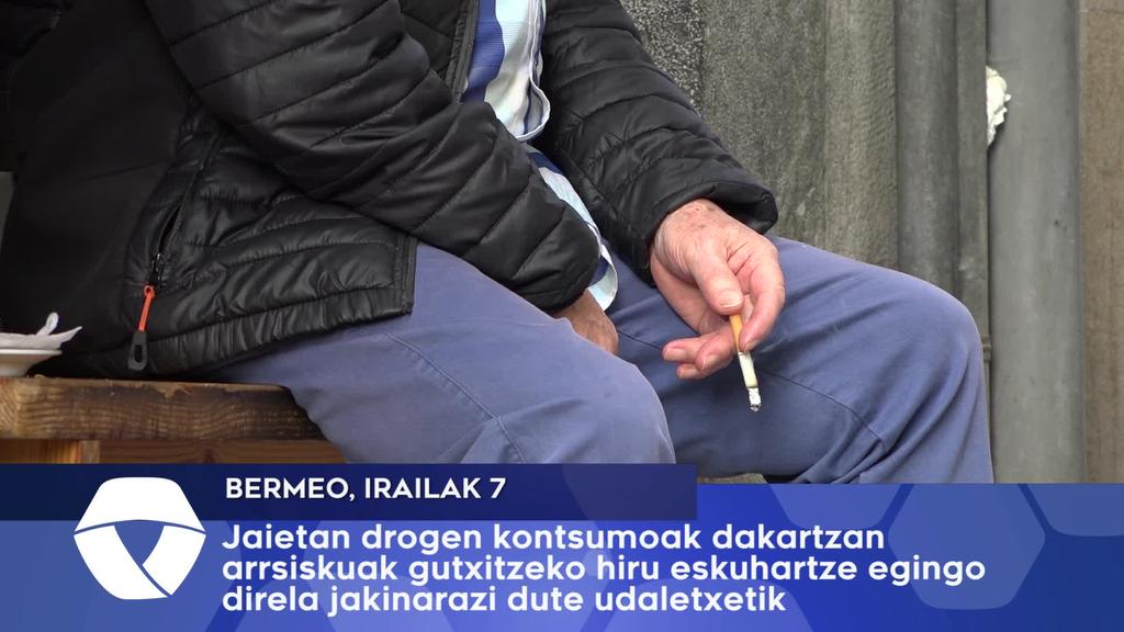 Drogen kontsumoak dakartzan arriskuak gutxitzeko azteei zuzendutako hiru eskuhartze egingo dira Bermeoko Andra Mari eta Santa Eufemia jaietan
