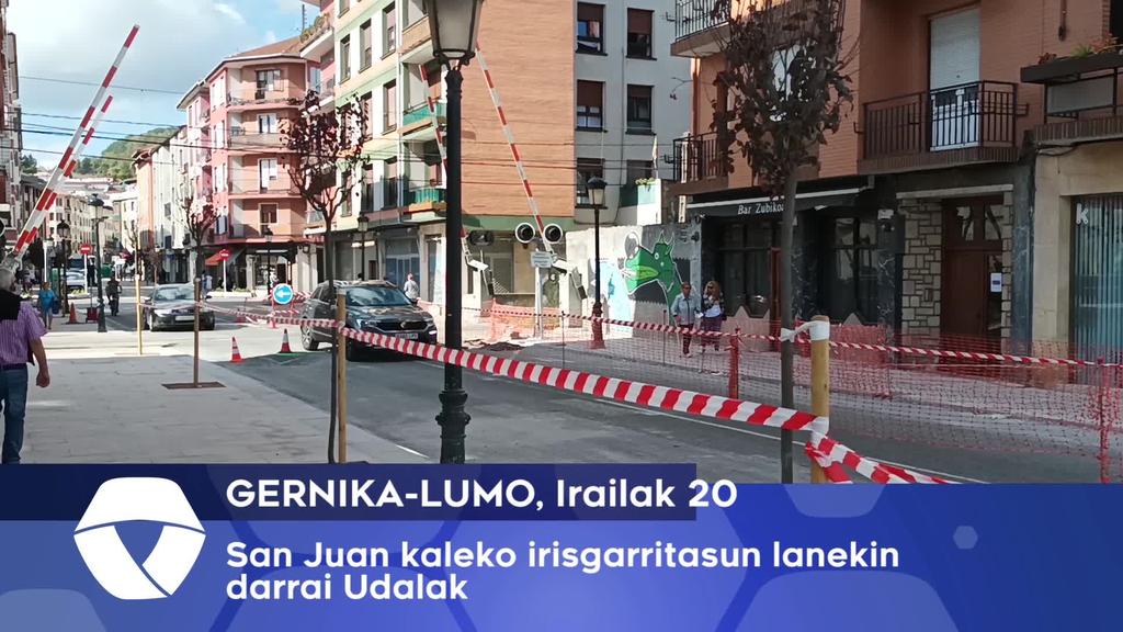 San Juan Ibarra kaleko irisgarritasuna hobetzen dabil Udala