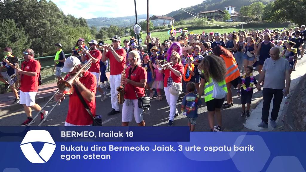 Bermeoko Jaiak bukatu dira 3 urteren ostean ospatu gabe egon ostean