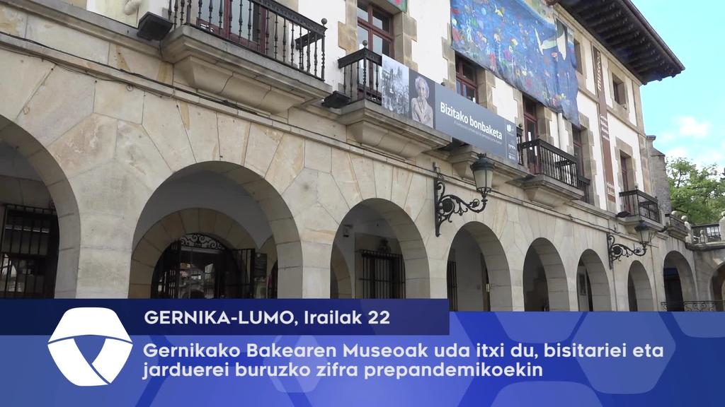 Gernikako Bakearen museoak bisitariei eta jarduerei buruzko zifra prepandemikoekin itxi du