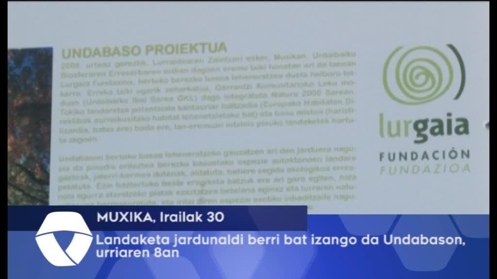 Landaketa jardunaldi berri bat prestatu du Lurgaia Fundazioak, Undabason