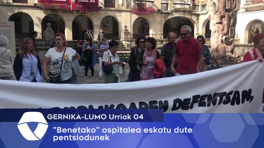 Pentsiodunek Gernikako ospitaleak oheak izatea eskatu dute