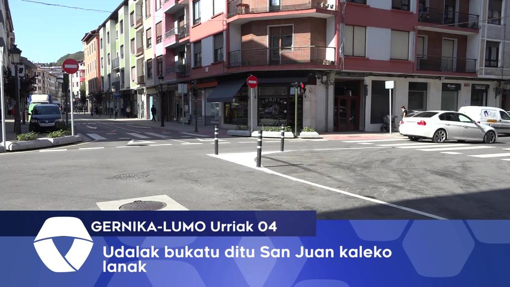 Udalak bukatu ditu San Juan kaleko lanak