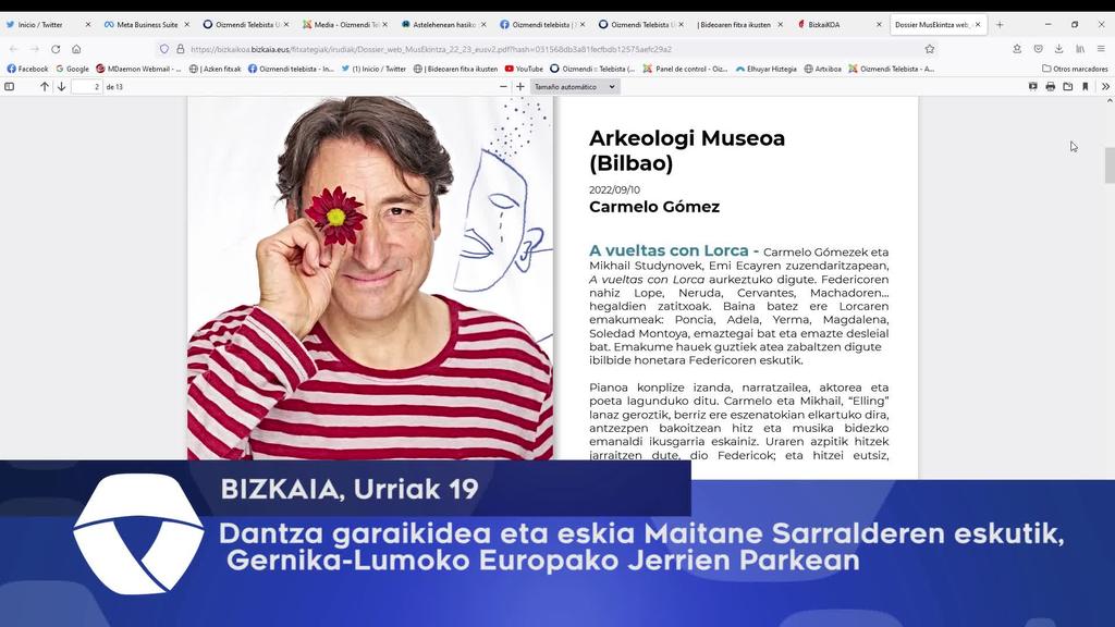 Dantza garaikidea eta eskia Maitane Sarralderen eskutik, Gernika-Lumoko Europako Jerrien Parkean