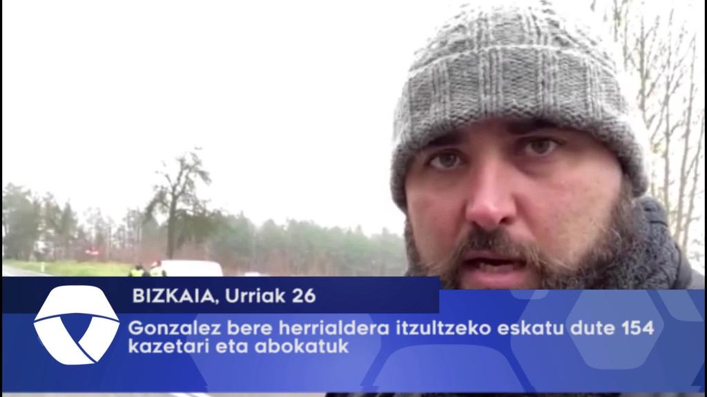 154 kazetari eta abokatu elkartu dira Pablo Gonzalezen auzian esku hartzeko