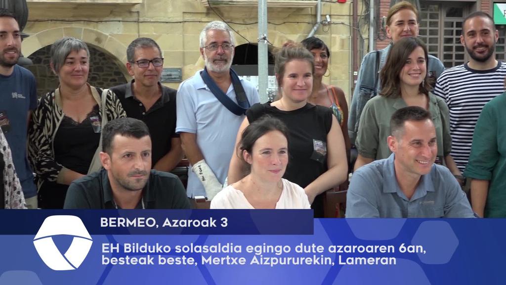 EH Bilduko solasaldua egingo dute azaroaren 6an, besteak beste, Mertxe Aizpururekin, Lameran
