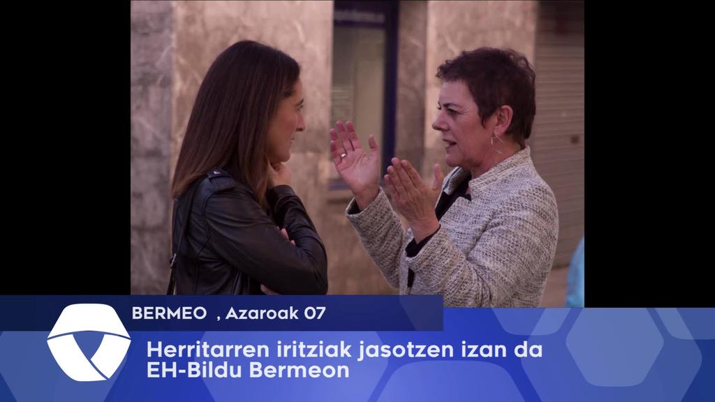 Herritarren iritziak jaso ditu EH-Bilduk Bermeon