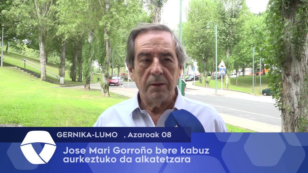 Jose Mari Gorroño bere kabuz aurkeztuko da alkatetzara