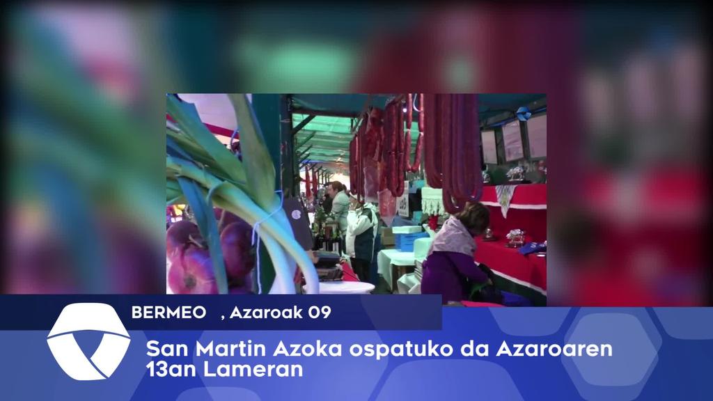 San Martin Azoka ospatuko da Lameran azaroaren 13an