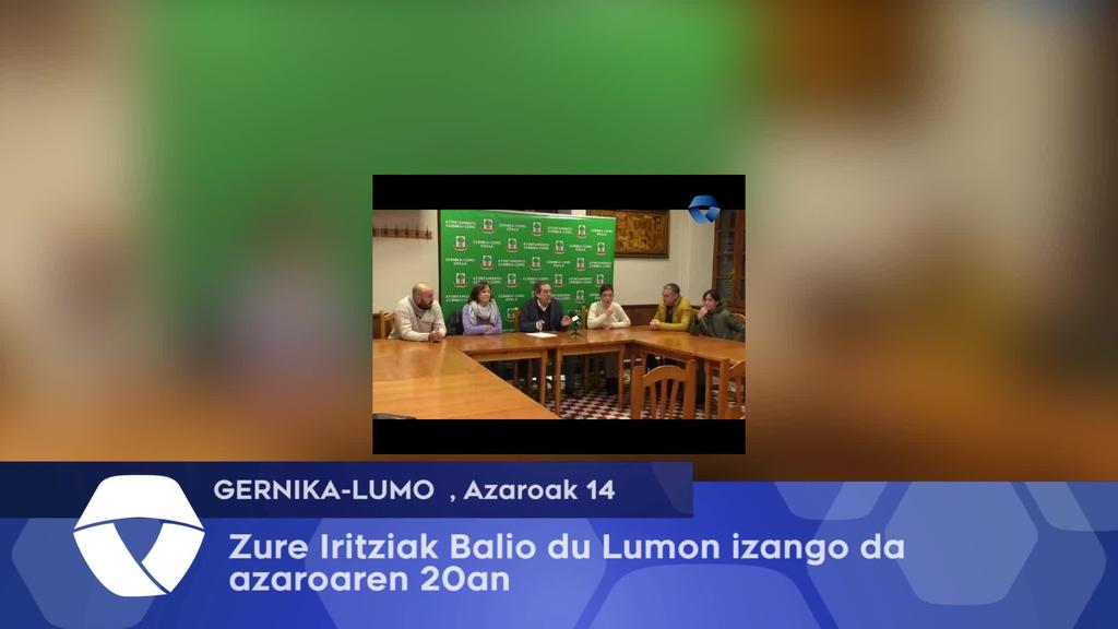 Zure Iritziak Balio du izango da Lumon azaroaren 20an