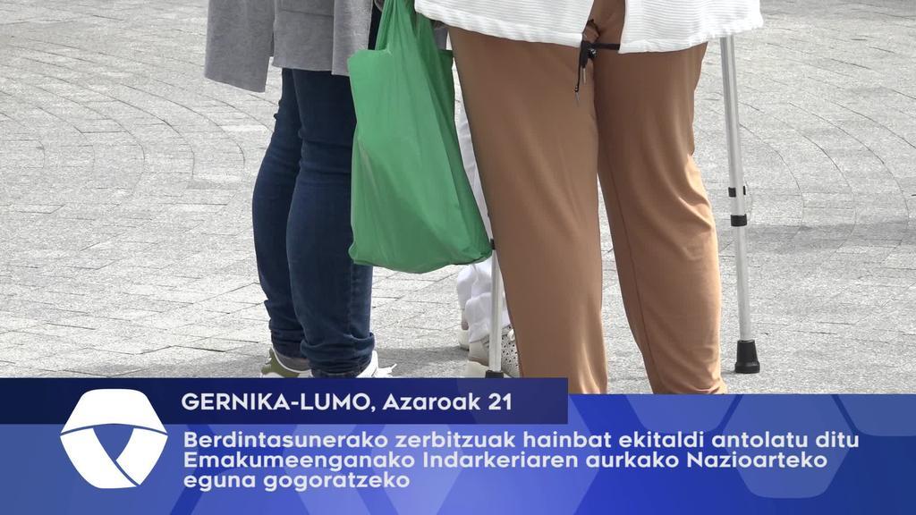 Gernika-Lumoko Udaleko berdintasunerako zerbitzuak hainbat ekitaldi antolatu ditu emakumeenganako indarkeriaren aurkako nazioarteko eguna gogoratzeko