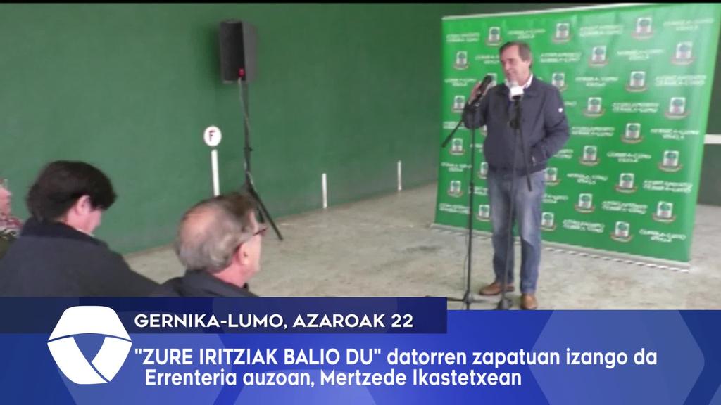 “ZURE IRITZIAK BALIO DU” datorren zapatuan izango da Errenteria auzoan, Mertzede Ikastetxean