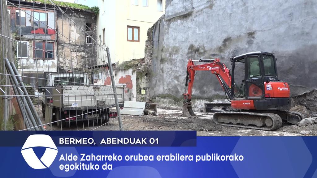 Alde Zaharreko orubea erabilera publikora egokituko du Bermeoko Udalak
