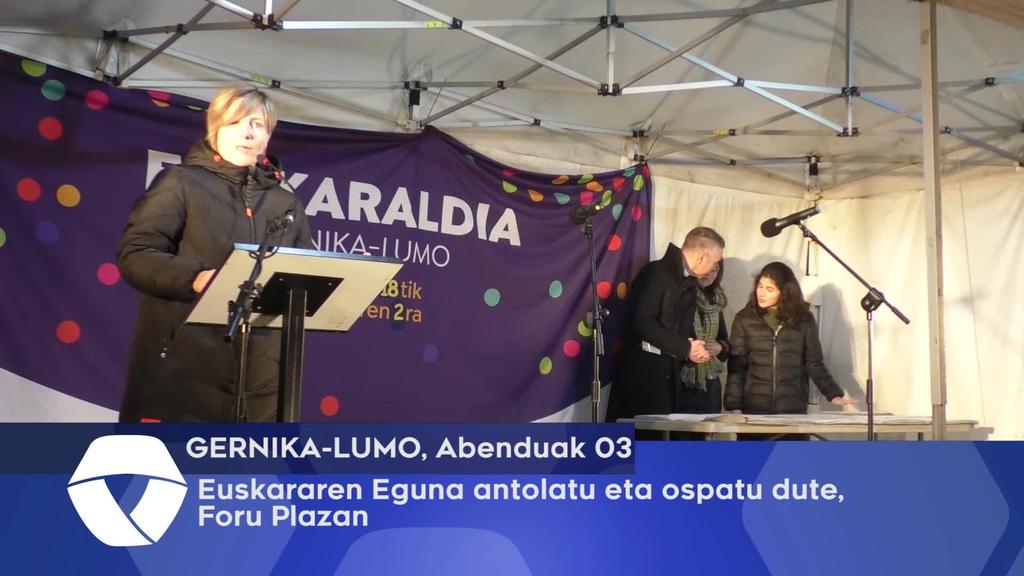 Urdaibaiko herrialde guztietan bezala, Gernika-Lumon euskararen eguna antolatu eta ospatu dute, Foru Plazan