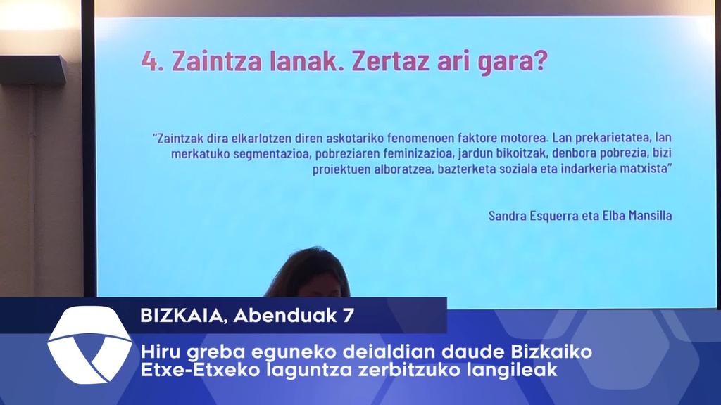 Hiru egunetan greban daude Bizkaiko etxez-etxeko zaintzaileak