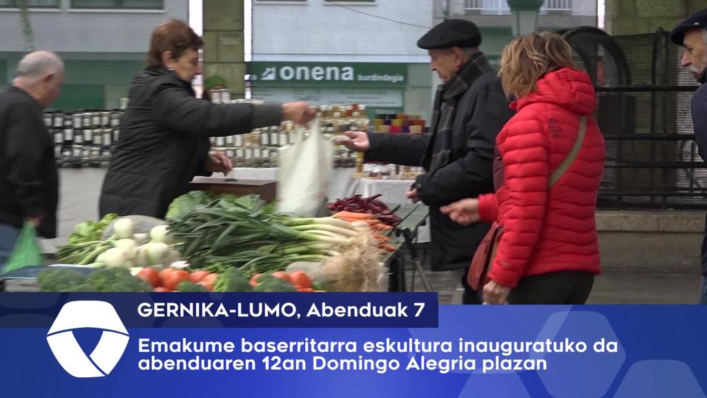 Eskultura batekin emakume baserritarra omenduko du Gernika-Lumoko Udalak