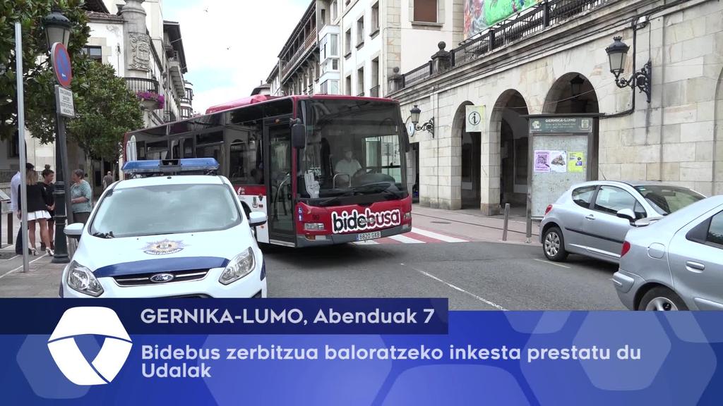 Bidebus zerbitzua baloratzeko inkesta egingo du Udalak