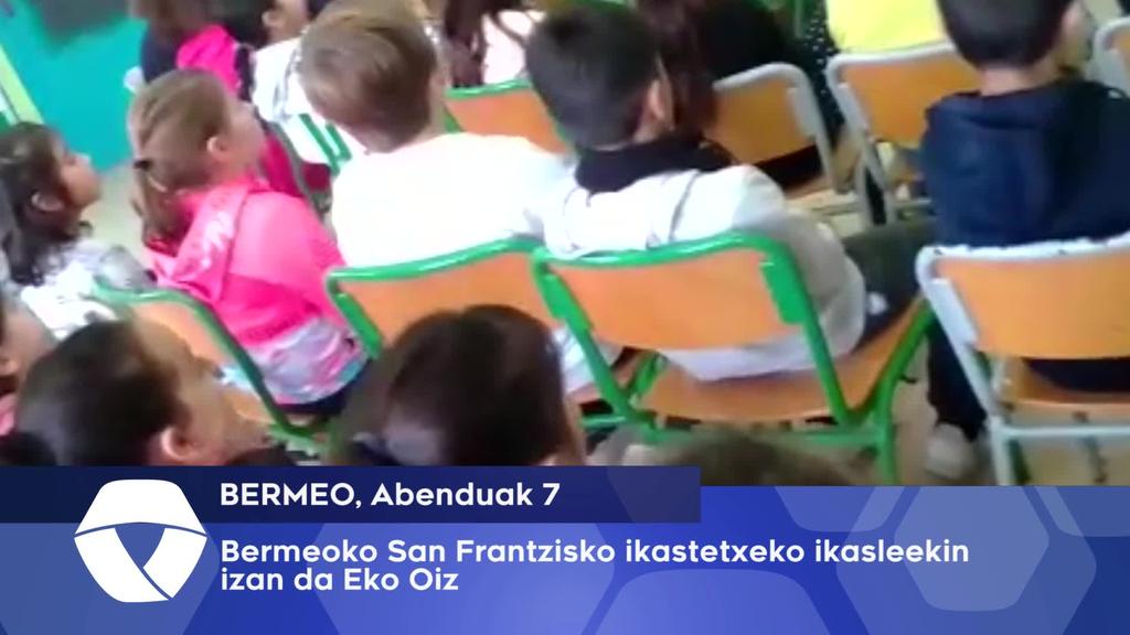 Bermeoko San Frantzisko ikastetxeko ikasleekin izan da Eko Oiz