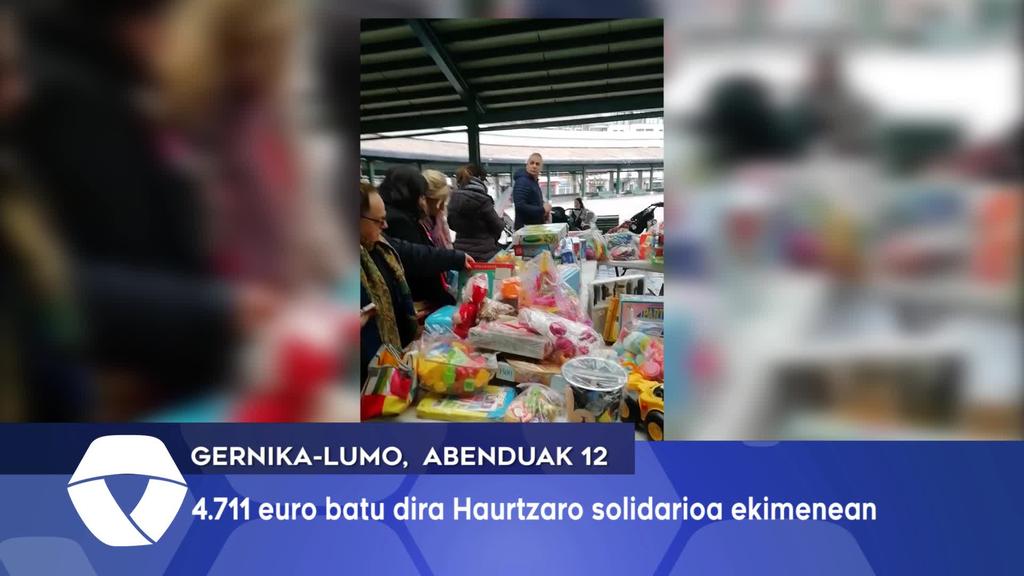 Haurtzaro solidarioa egitasmoan 4711 euro batura dira Ekuadorri laguntzeko
