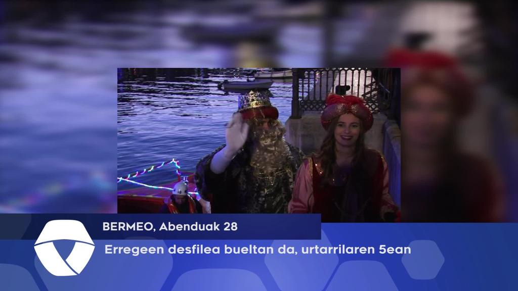 Erregeen desfilea bueltan da, urtarrilaren 5ean