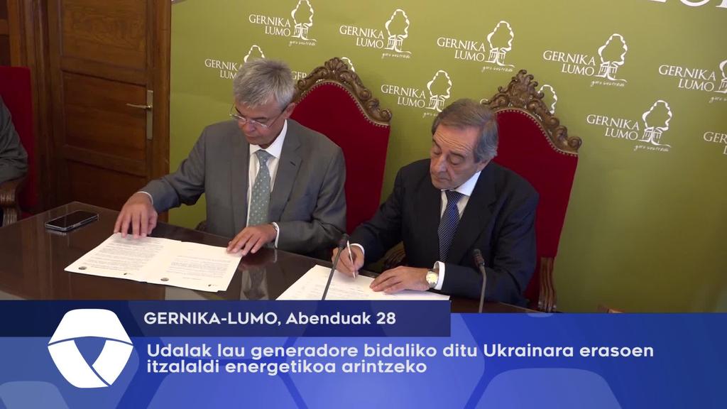 Udalak lau generadore bidaliko ditu Ukrainara erasoen itzalaldi energetikoa arintzeko