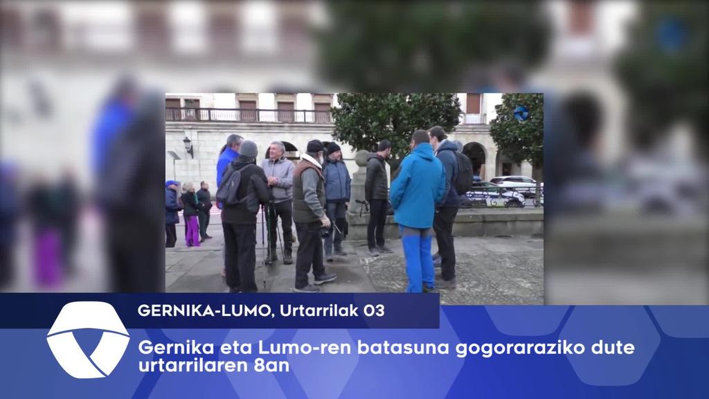 Gernika eta Lumoko Mugetatik ibilaldia burutuko da urtarrilaren 8an