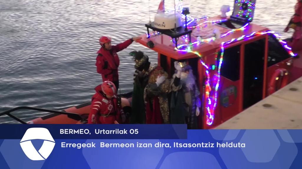 Erregeak  Bermeon izan dira, Itsasontziz helduta