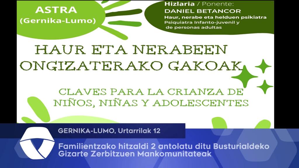 Familientzako 2 tailer antolatu ditu Busturialdeko Gizarte Zerbitzuen Mankomunitateak