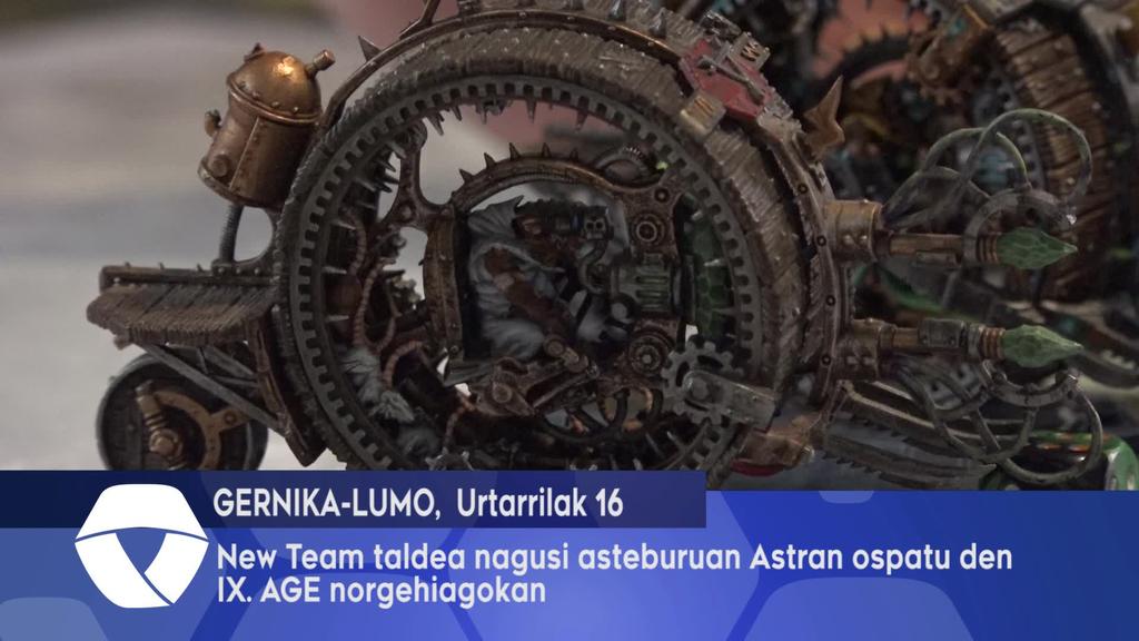 New team taldea nagusi asteburuan Astran ospatu den IX.AGE norgehiagokan
