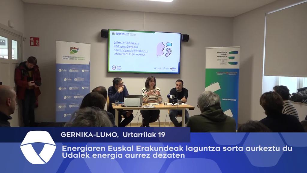 Energiaren Euskal Erakundeak laguntza sorta aurkeztu du Udalek energia aurrez dezaten