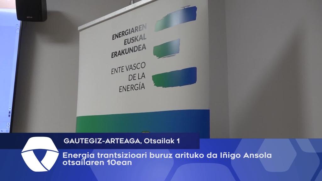 Energia trantsizioari buruz arituko da Iñigo Ansola otsailaren 10ean